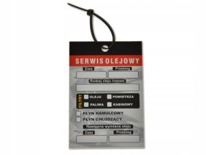 zawieszka serwisowa z dziurką